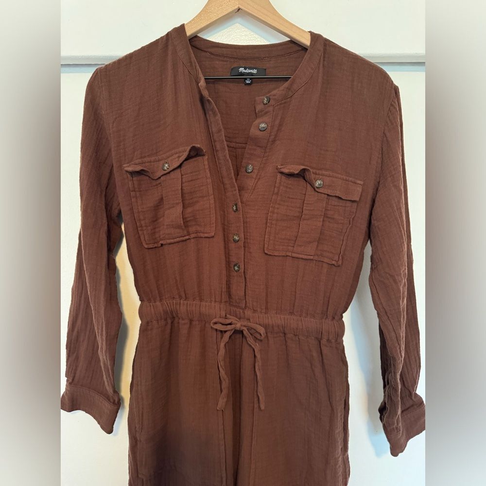Madewell Brown Utility Jumpsuit - Picture 7 of 10